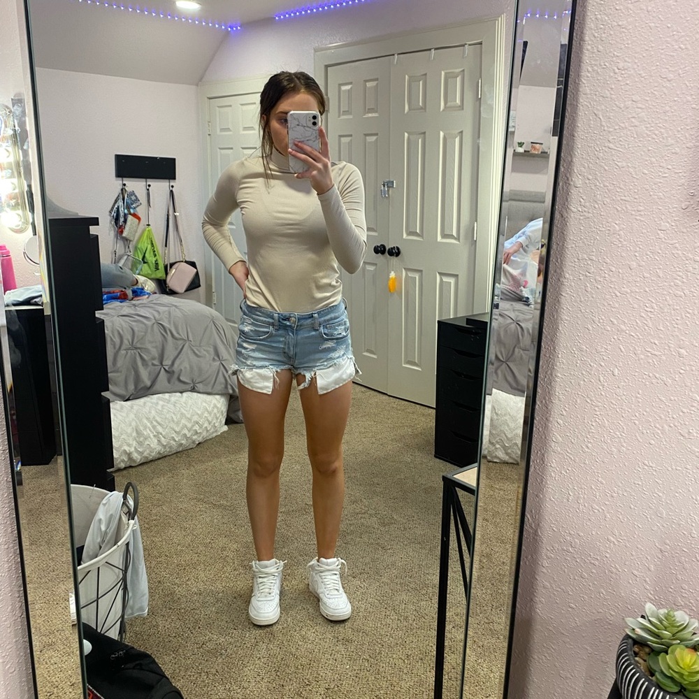 american eagle jean shorts